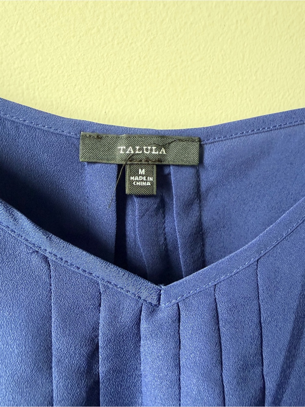 Vintage Aritzia Talula Royal Blue Lace-Trim Cami Top - Picture 4 of 4